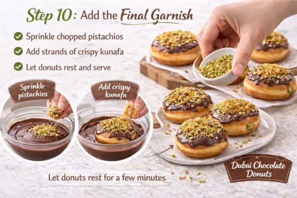Dubai Chocolate Donut Recipe Step 10 Dubai Chocolate Donut Recipe step 10