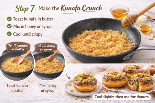 Dubai Chocolate Donut Recipe Step 7 Dubai Chocolate Donut Recipe step 7