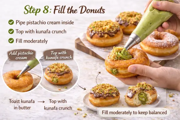 Dubai Chocolate Donut Recipe Step 8 Dubai Chocolate Donut Recipe step 8