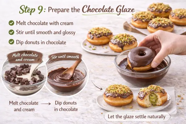 Dubai Chocolate Donut Recipe Step 9 Dubai Chocolate Donut Recipe step 9