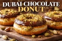 Dubai Chocolate Donut Recipe – Soft Pistachio Filled Delight