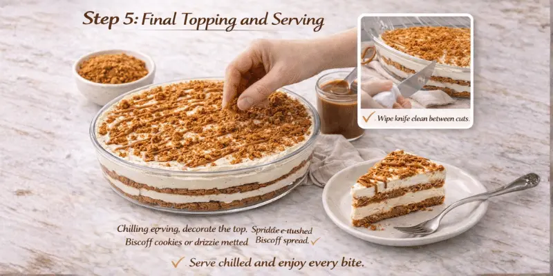 Easy Biscoff Tiramisu recipe step 5