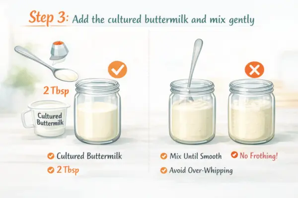 Homemade Sour Cream Step 3 Homemade sour cream step 3