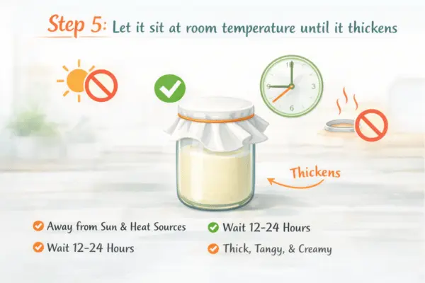 Homemade Sour Cream Step 5 Homemade sour cream step 5