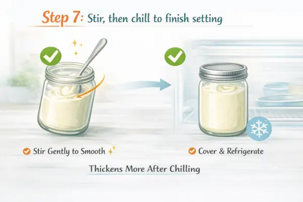 Homemade Sour Cream Step 7 Homemade sour cream step 7