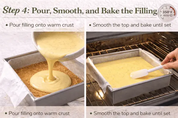 Key lime pie bars step 4