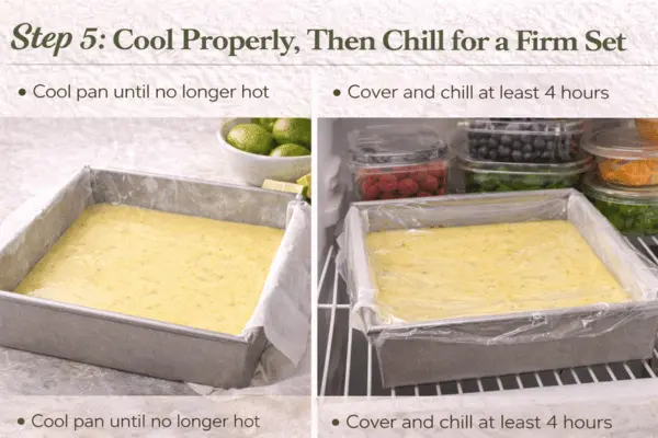 Key lime pie bars step 5