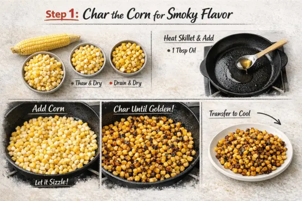 Mexican street corn dip step 1