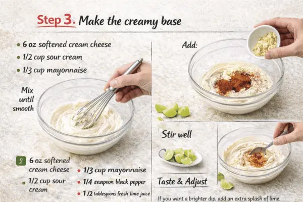 Mexican street corn dip step 3