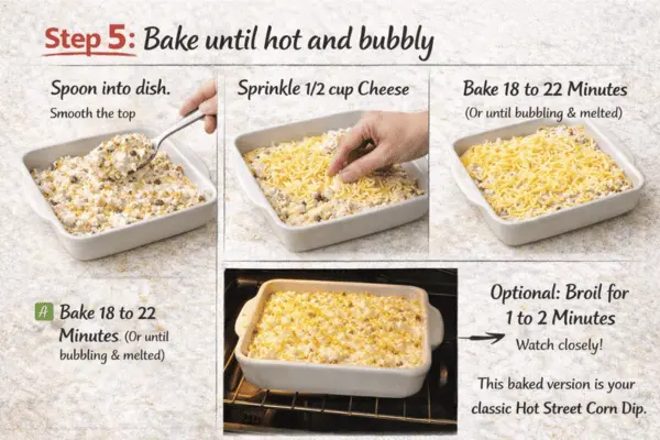 Mexican street corn dip step 5