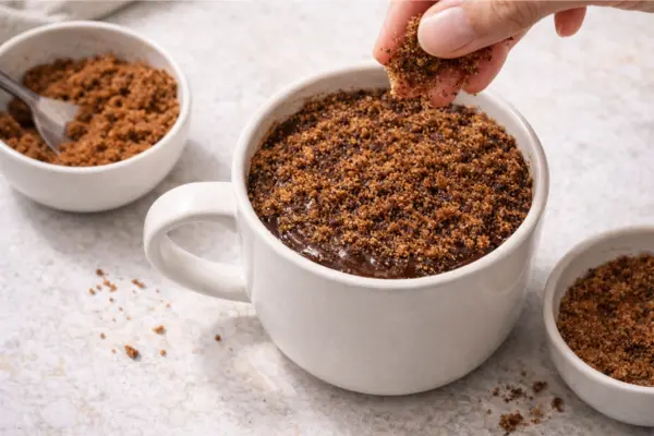 Microwave Chocolate Pudding Cake step 4