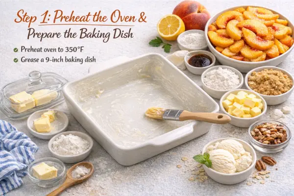 Peach Crumble Recipe step 1