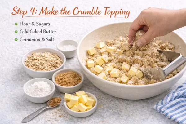 Peach Crumble Recipe step 4