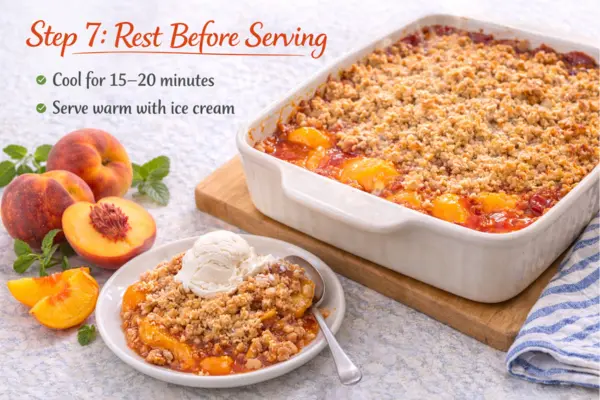Peach Crumble Recipe step 7