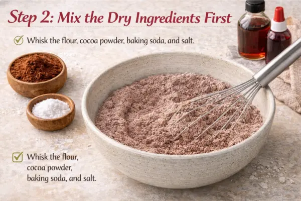 Red Velvet Chocolate Chip Cookies Recipe step 2