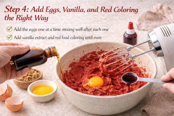 Red Velvet Chocolate Chip Cookies Recipe step 4