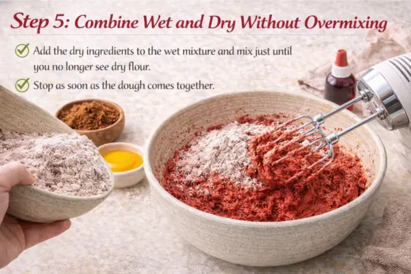 Red Velvet Chocolate Chip Cookies Recipe step 5