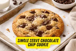 Ultimate Homemade Recipe For Single Serve Chocolate Chip Cookie