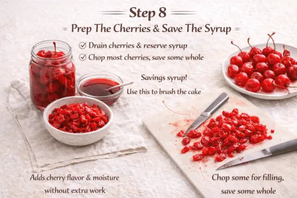 Vertical Black Forest Swiss Roll Step 8 Vertical Black Forest Swiss Roll step 8