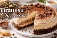 Baked Tiramisu Cheesecake – Rich, Creamy Coffee Dessert Made at Home