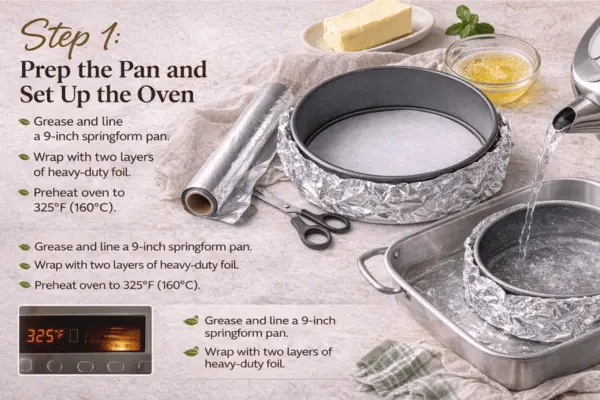 Baked Tiramisu Cheesecake Step 1 baked tiramisu cheesecake step 1