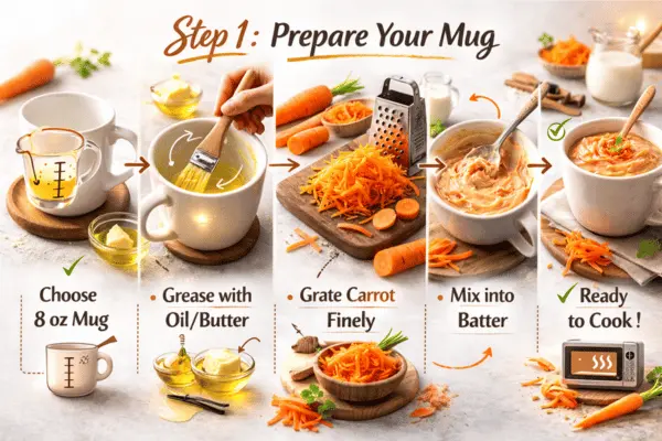 Carrot Mug Cake Step 1 carrot mug cake step 1