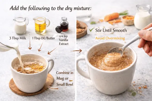 Carrot Mug Cake Step 3 carrot mug cake step 3