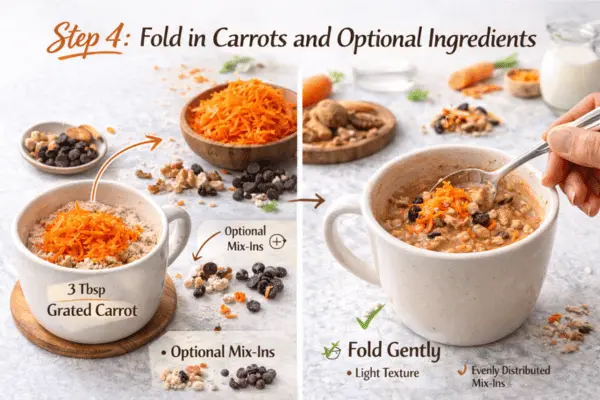 Carrot Mug Cake Step 4 carrot mug cake step 4