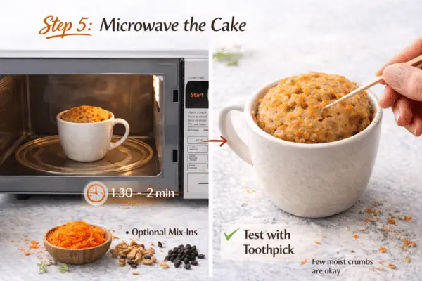 Carrot Mug Cake Step 5 carrot mug cake step 5