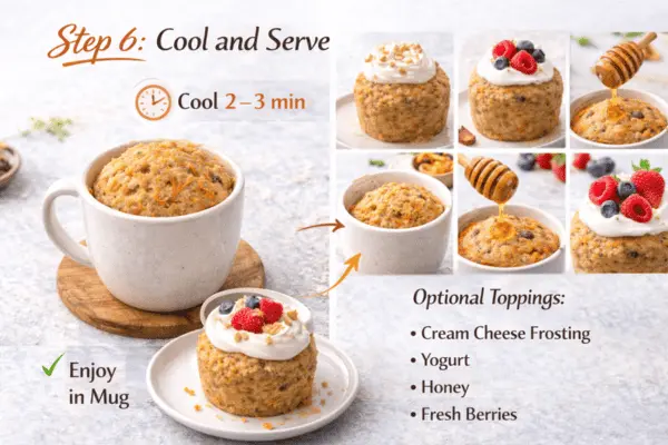 Carrot Mug Cake Step 6 carrot mug cake step 6