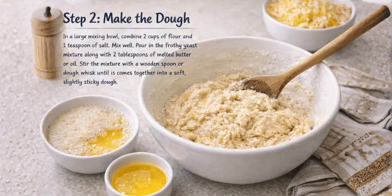 cheesy bread rolls recipe step 2