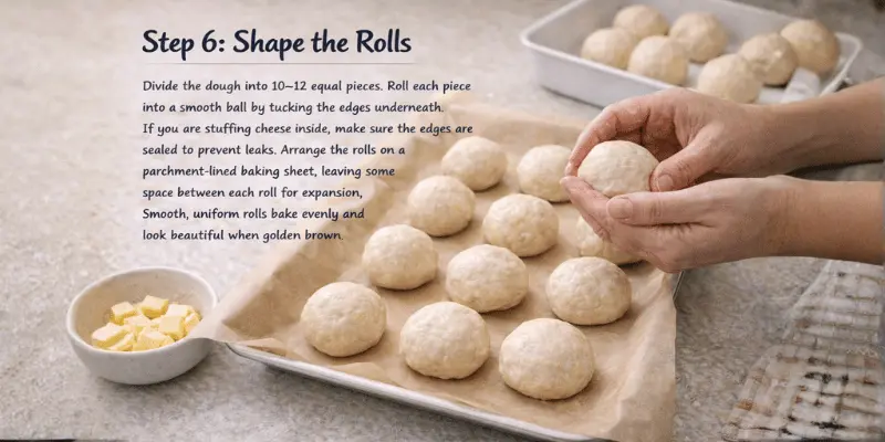 cheesy bread rolls recipe step 6