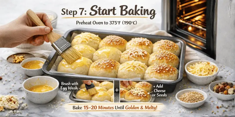 cheesy bread rolls recipe step 7