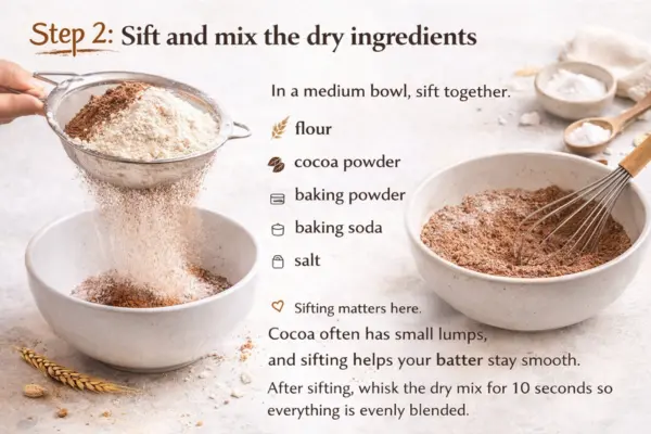 Chocolate Mousse Chiffon Cake Recipe Step 2 chocolate Mousse Chiffon Cake Recipe step 2