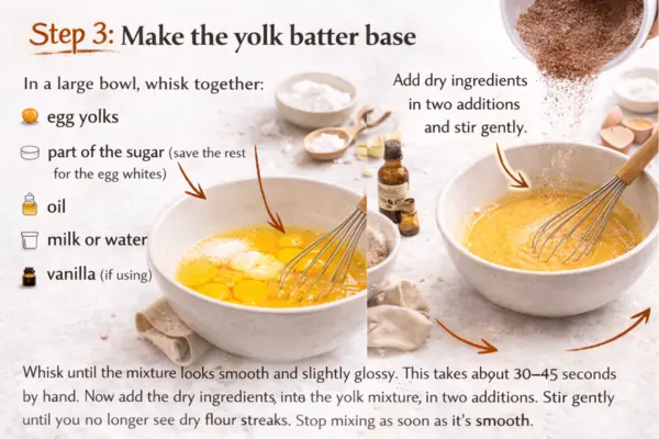 Chocolate Mousse Chiffon Cake Recipe Step 3 chocolate Mousse Chiffon Cake Recipe step 3