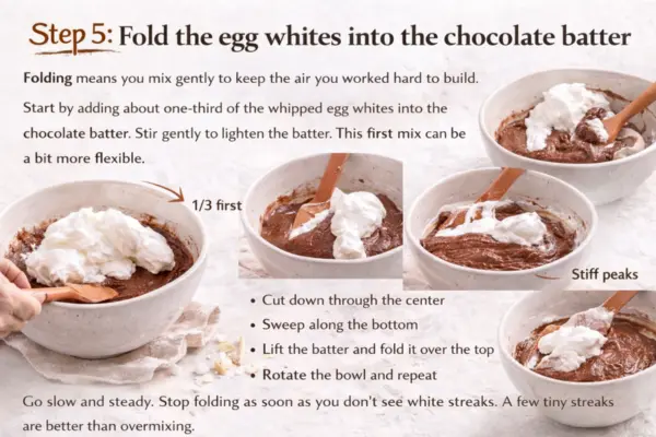 Chocolate Mousse Chiffon Cake Recipe Step 5 chocolate Mousse Chiffon Cake Recipe step 5