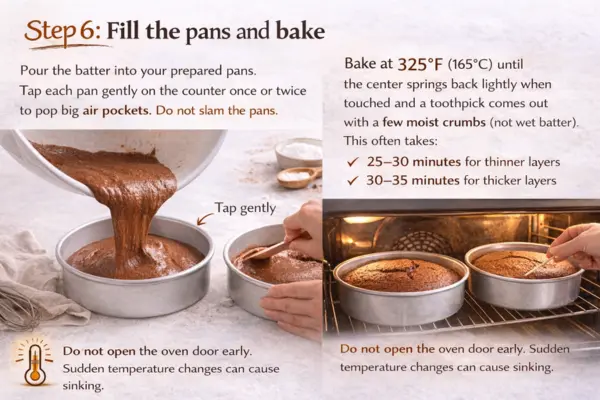 Chocolate Mousse Chiffon Cake Recipe Step 6 chocolate Mousse Chiffon Cake Recipe step 6