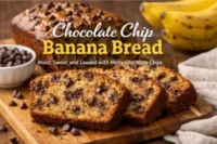 9 Step Recipe formula For Chocolate Chip Banana Bread