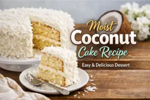 Moist Coconut Cake Recipe: Easy & Delicious Dessert