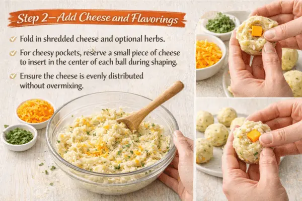 crispy fried mashed potato balls step 2