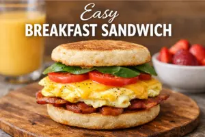 7 Step Recipe For Easy Breakfast Sandwich