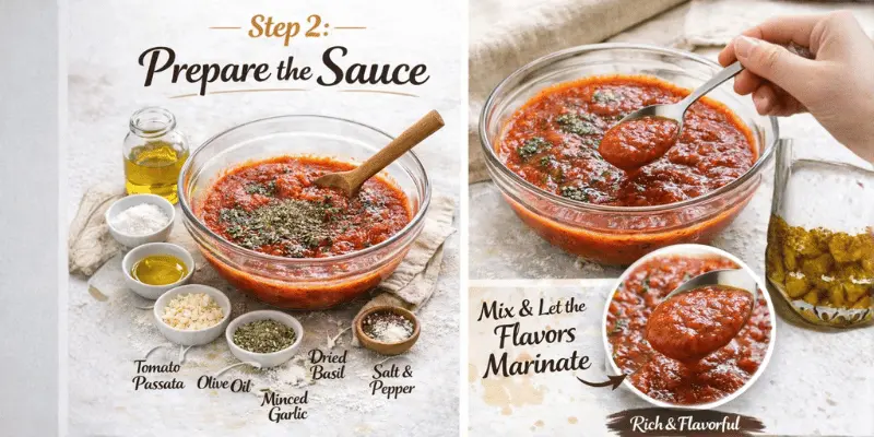 Easy Pizza Margherita Recipe Step 2 easy pizza margherita recipe step 2