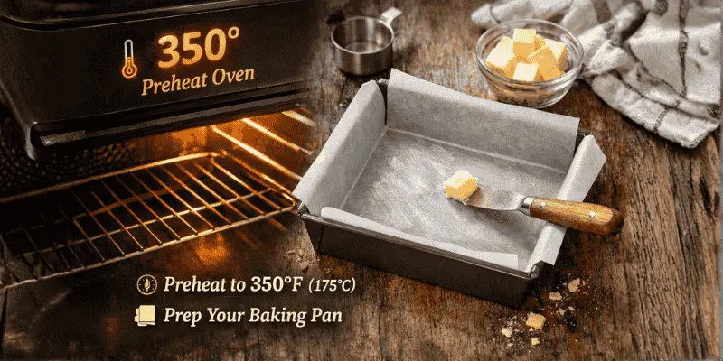 fudgy brownies recipe step 1