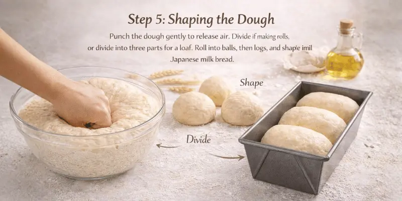 Japanese Milk Bread Recipe Step 5 japanese milk bread recipe step 5