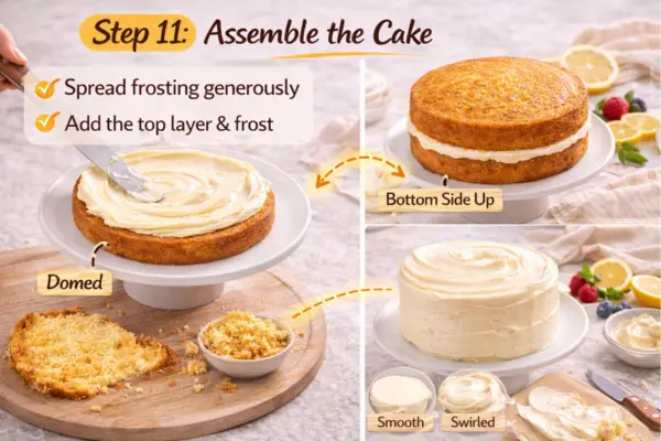 Layered Lemon Cake Step 11 layered lemon cake step 11