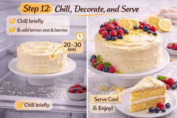 Layered Lemon Cake Step 12 layered lemon cake step 12