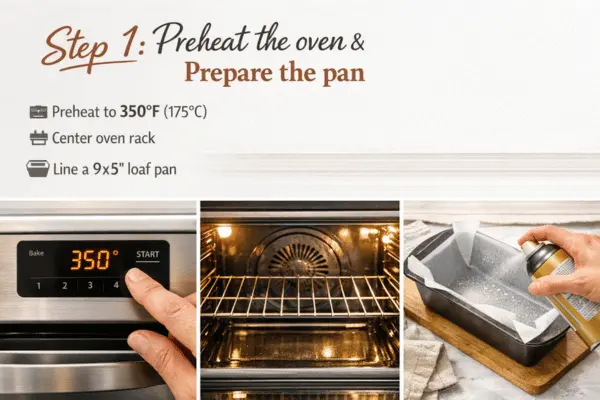 lemon loaf cake step 1