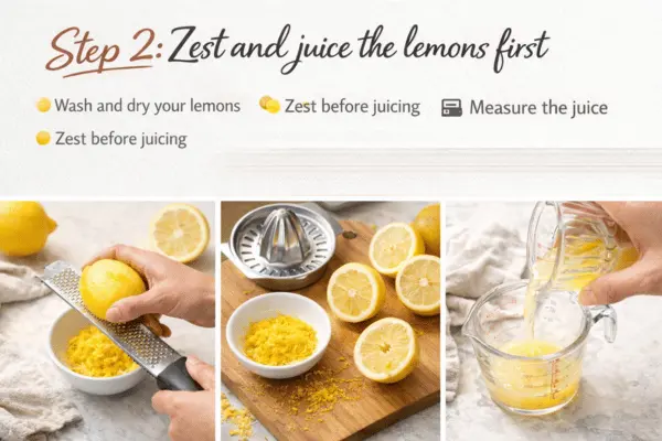 lemon loaf cake step 2