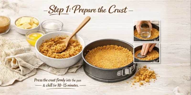 no bake cheesecake recipe step 1