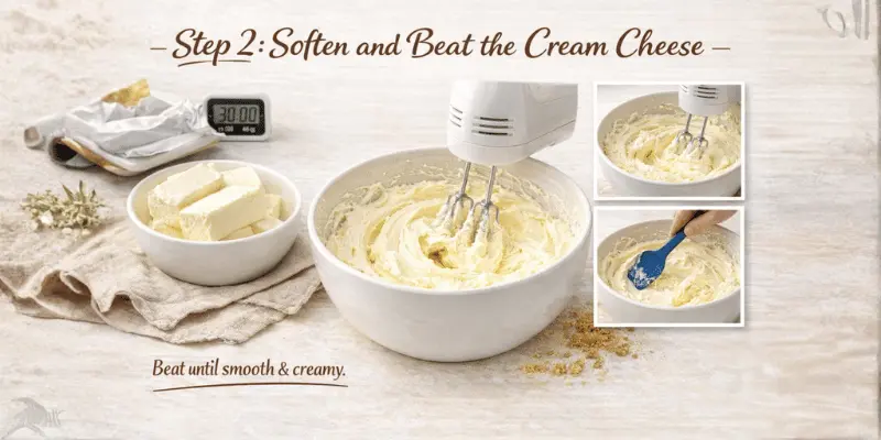 no bake cheesecake recipe step 2